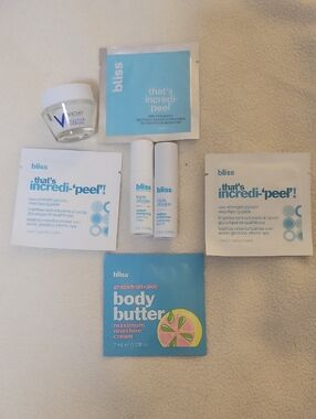 Bliss Light Blue Travel Skincare Sampler